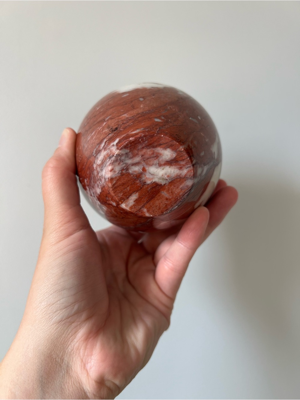 Vintage Red Marble Table Vase - Picture 8 of 9